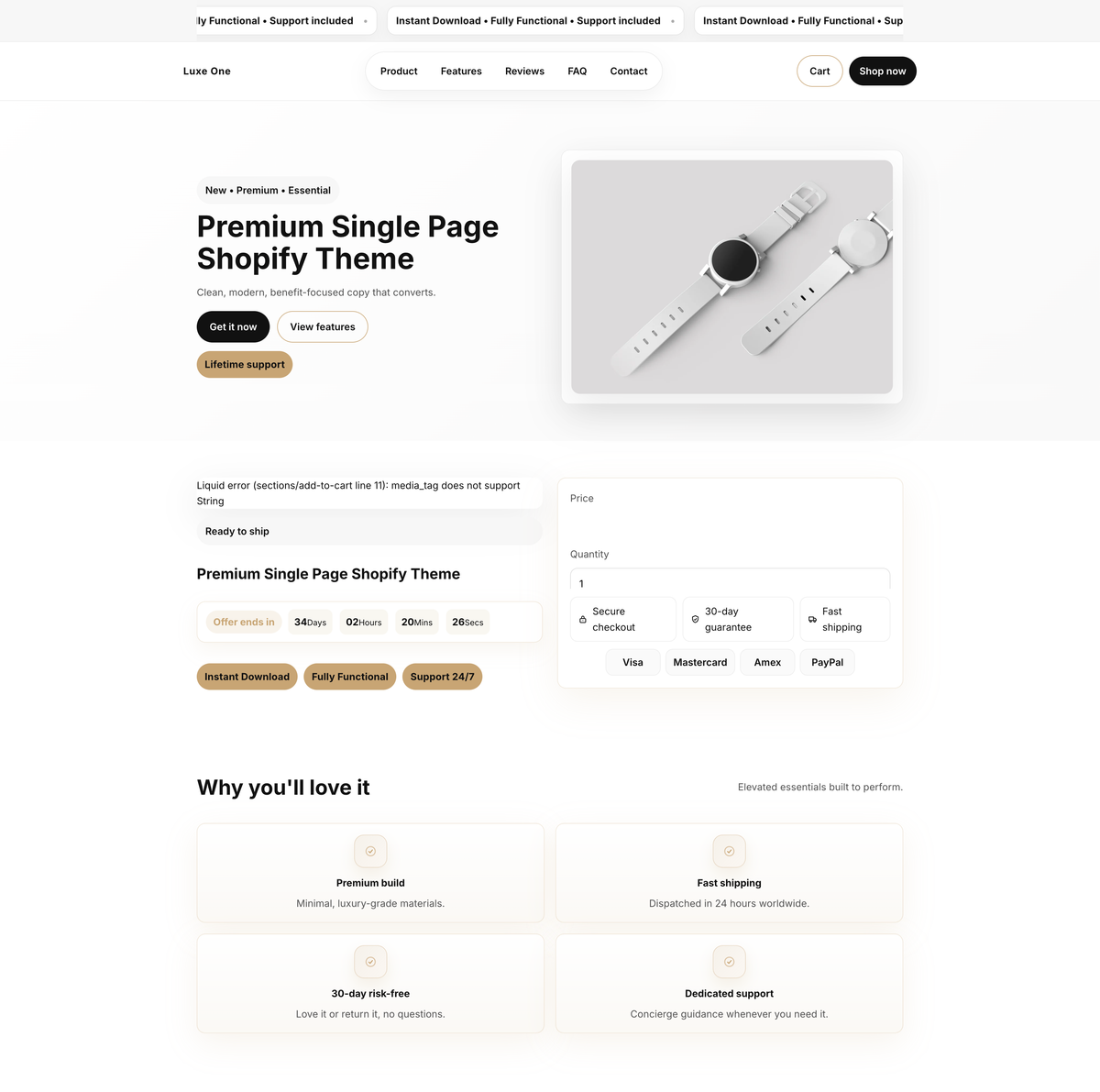 Premium Single/Multi-Product Shopify Theme